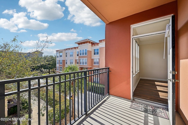 view of balcony