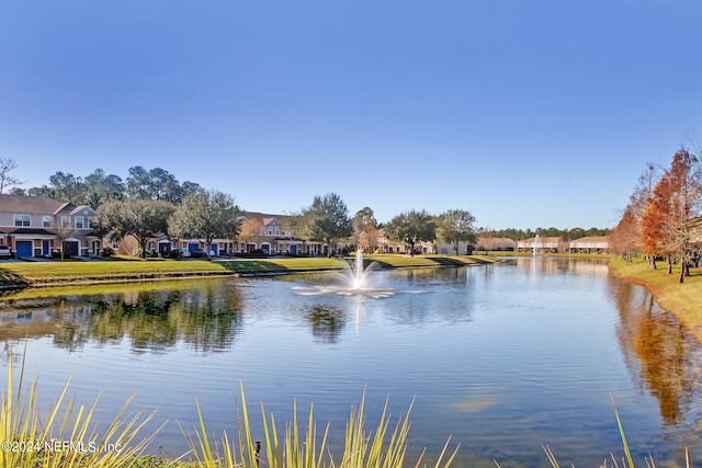 water view featuring a residential view