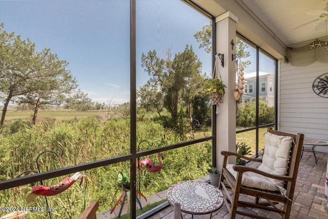 view of sunroom / solarium