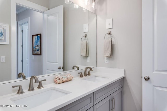 bathroom with vanity