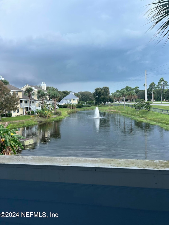 view of water feature