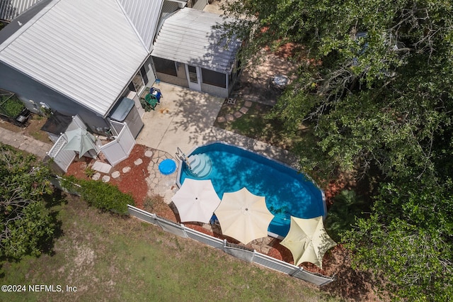 birds eye view of property