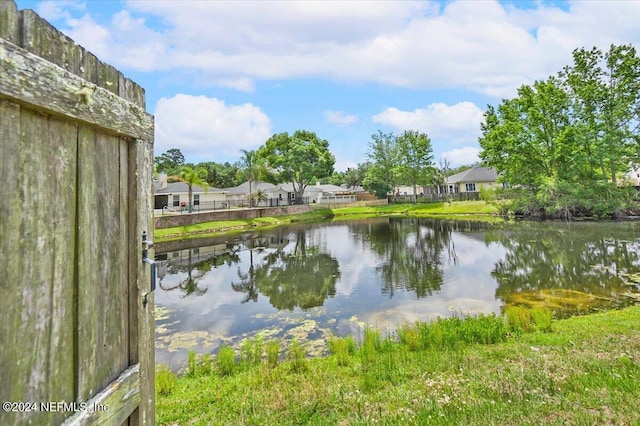 view of water feature