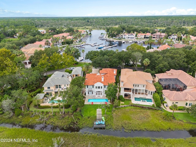 24554 Harbour View Dr, Ponte Vedra Beach, FL 32082 - aerial perspective of suburban area with a large body of water