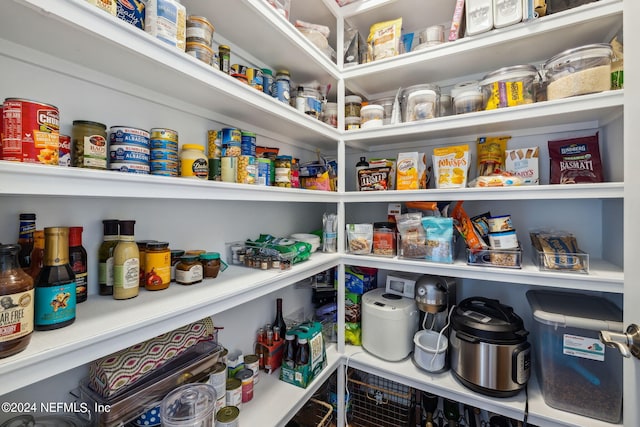 view of pantry