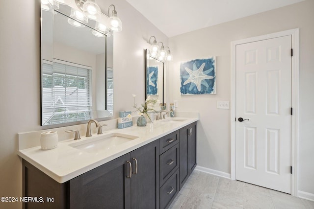 bathroom featuring vanity