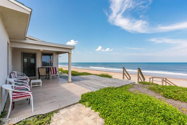 water view featuring a view of the beach