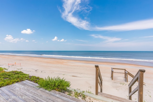 water view featuring a beach view