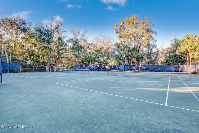 view of tennis court