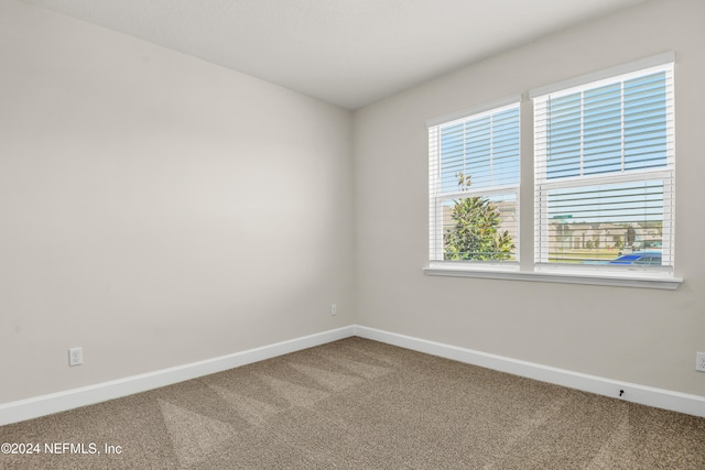 view of carpeted empty room