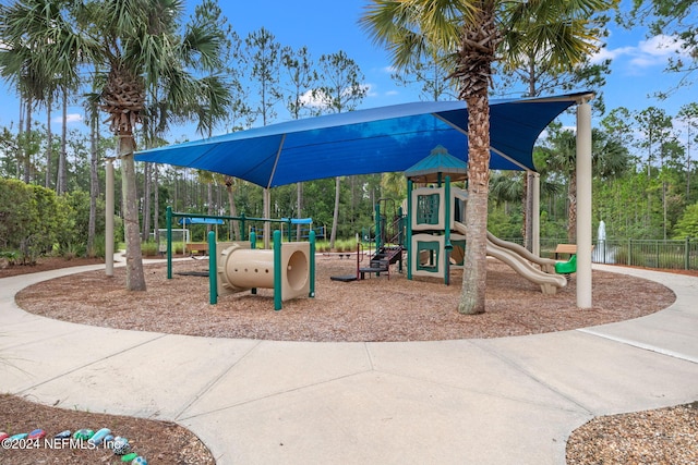 view of jungle gym