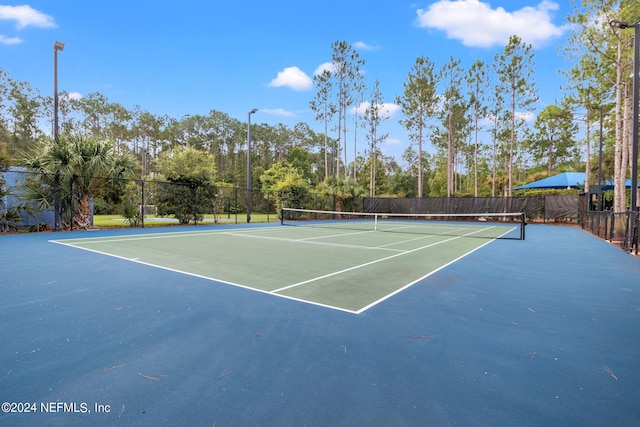 view of sport court