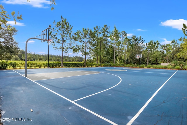 view of sport court