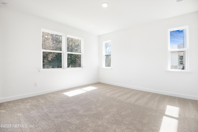 view of carpeted empty room