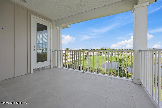 view of balcony