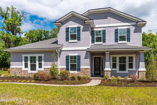 1924 Holmes Cir, Fleming Island, FL 32003 - view of front of home featuring a front lawn