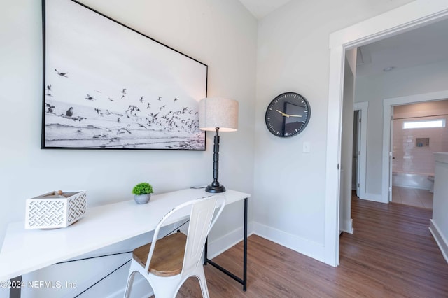 6833 A Ave, Saint Augustine, FL 32080 - office area with baseboards and wood finished floors