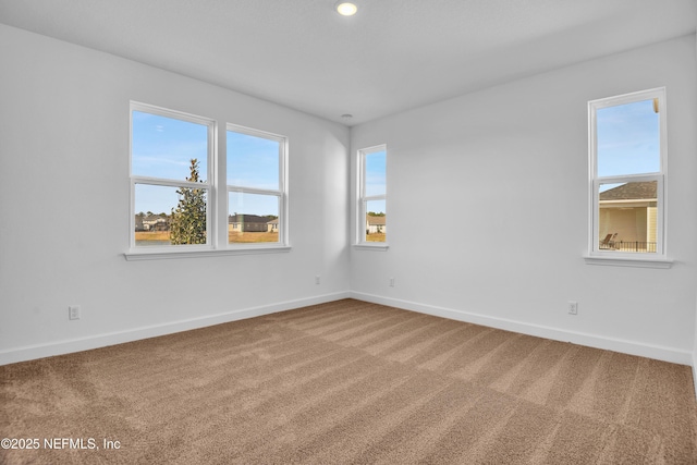 empty room with carpet floors