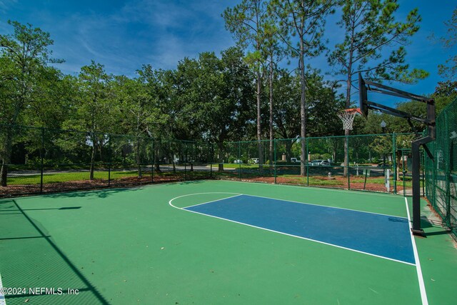 view of basketball court