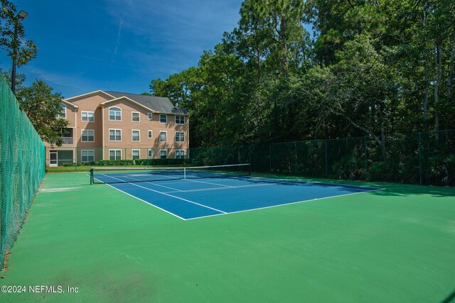 view of tennis court