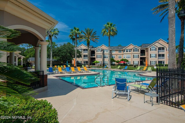 view of pool with a patio