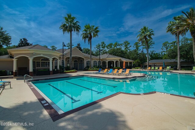 view of pool with a patio area