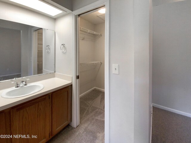 bathroom featuring vanity