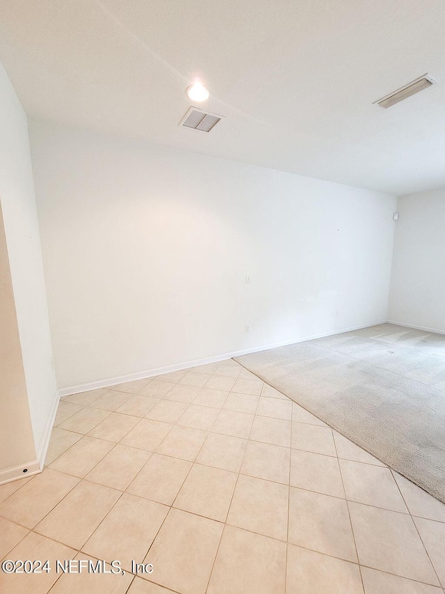 view of tiled spare room