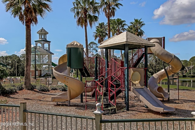 view of jungle gym