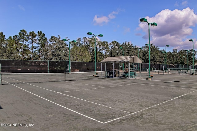 view of tennis court