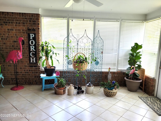 9252 San Jose Blvd Unit 4301, Jacksonville, FL 32257 - sunroom with plenty of natural light and a ceiling fan