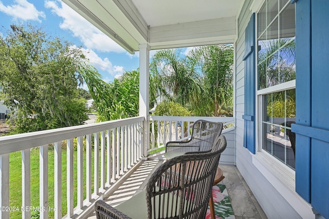 view of balcony