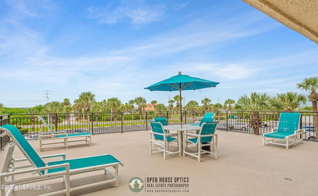 view of patio / terrace with fence