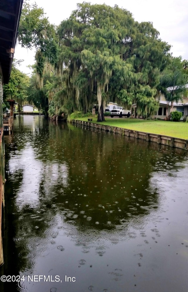 view of water feature