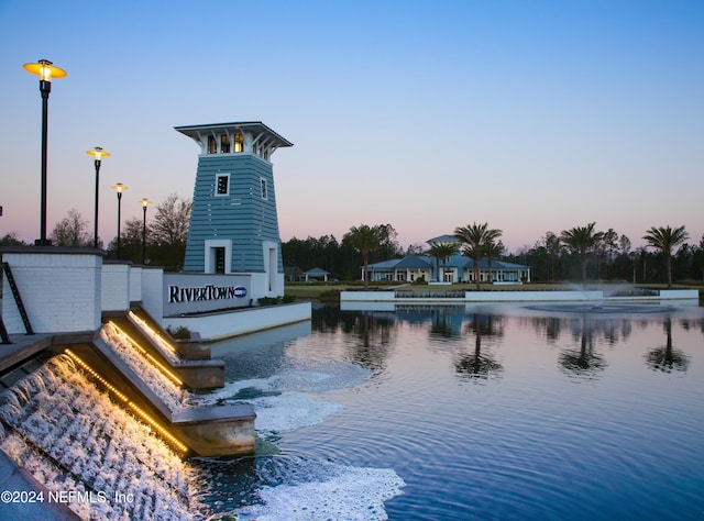 view of water feature