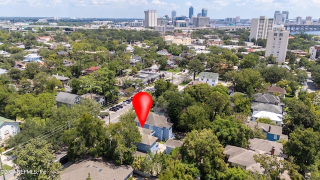 drone / aerial view featuring a view of city