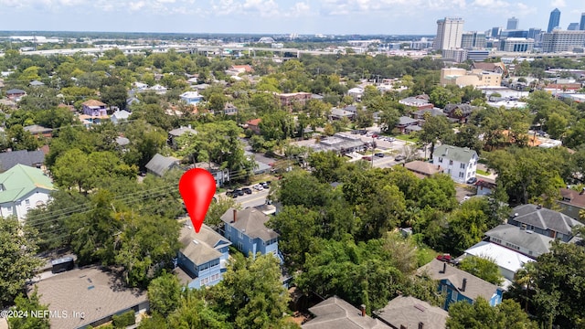 drone / aerial view featuring a view of city