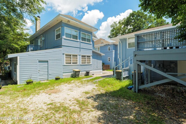 view of back of property