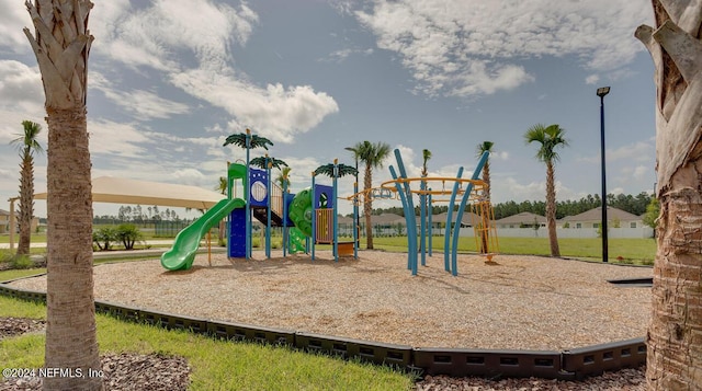 view of play area