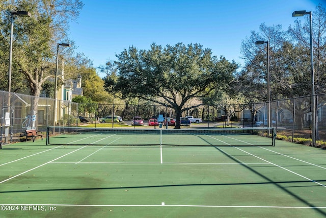 view of sport court