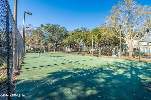 view of sport court