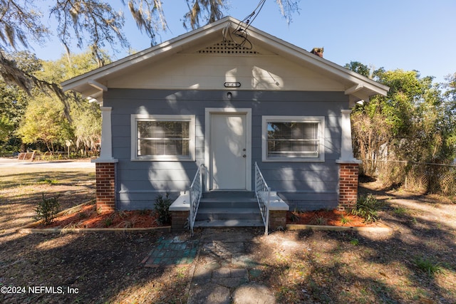 view of bungalow-style house