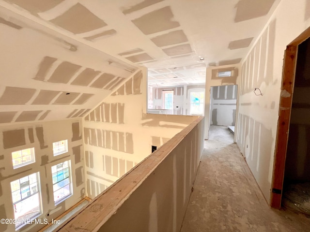 hallway with a wealth of natural light