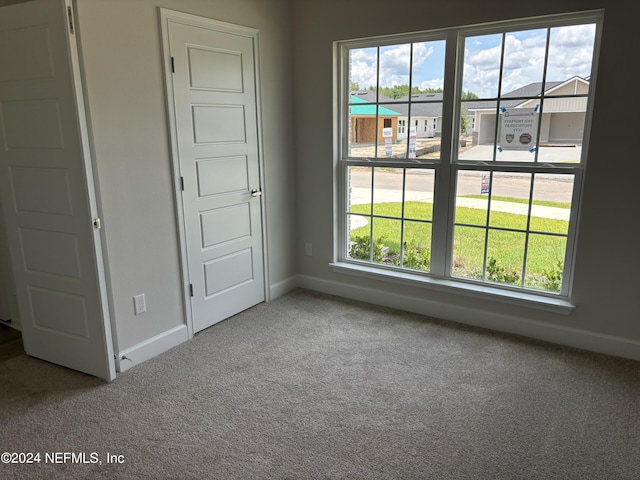 empty room featuring carpet