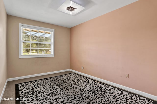 view of carpeted empty room