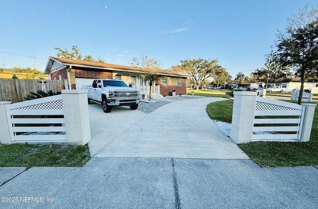 view of ranch-style house