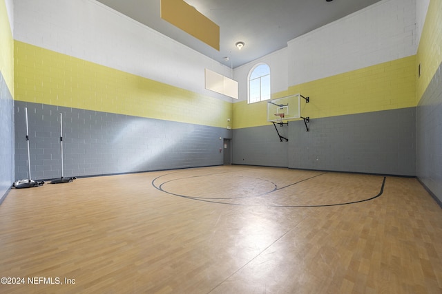 view of basketball court