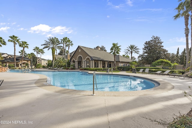 view of pool with a patio area