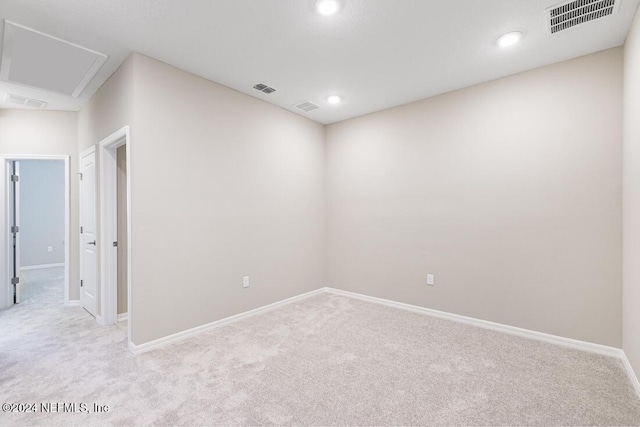 view of carpeted empty room