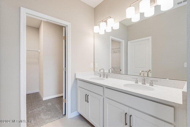 bathroom featuring vanity